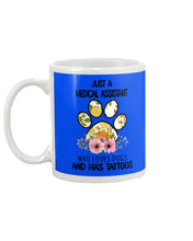 Load image into Gallery viewer, Medical Assistant Loves Dogs And Has Tattoos Gift For Dog Lovers Mug
