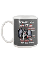 Load image into Gallery viewer, October Man Son Of God Birthday Meaningful Gift For Men Mug
