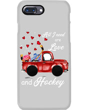 Load image into Gallery viewer, All I Need Are Love And Hockey Gift For Hockey Players Phone case
