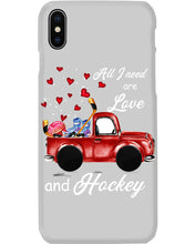 Load image into Gallery viewer, All I Need Are Love And Hockey Gift For Hockey Players Phone case
