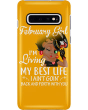 Load image into Gallery viewer, Betty Boop February Girl Living My Best Life Birthday Meaningful Gift Phone case
