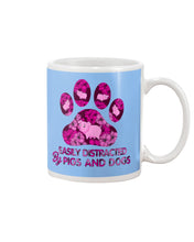 Load image into Gallery viewer, Lovely Phone Case Easily Distracted By Pigs And Dogs Gift For Dog Lovers Mug
