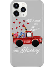 Load image into Gallery viewer, All I Need Are Love And Hockey Gift For Hockey Players Phone case
