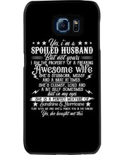 Load image into Gallery viewer, Shes Stubborn Messy And A Brat At Times Black Gift For Husband Phone case
