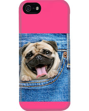 Load image into Gallery viewer, baby Pug In Denim Pocket Gift For Dog Lovers Phone case
