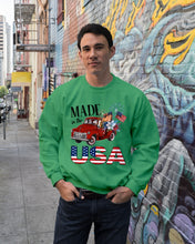 Load image into Gallery viewer, Horse Made In The America Red Car Gift For Horse Lovers Sweatshirt
