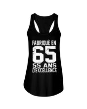 Load image into Gallery viewer, Fabrique En 66 55 Ans D’Excellence Custom Design Gift For Friends Ladies Flowy Tank
