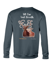 Load image into Gallery viewer, Custom Name Deers Gift For Boyfriend Till Our Last Breath Sweatshirt
