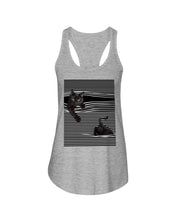 Load image into Gallery viewer, Cats In Your Horizontal Stripes Pocket Trending Gift For Cats Lovers Ladies Flowy Tank
