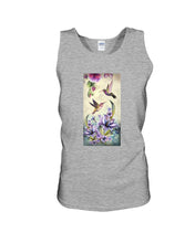Load image into Gallery viewer, Humming Birds Flower Unique Custom Design Unisex Tank Top
