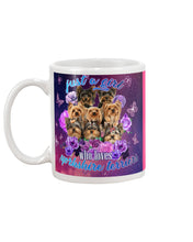 Load image into Gallery viewer, A Girl Loves Yorkshire Terrier Gift For Dog Lovers Mug
