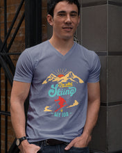 Load image into Gallery viewer, I'm Retired Skiing Is My Job Mountainous Terrain Guys V-Neck
