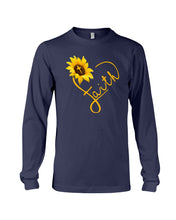 Load image into Gallery viewer, Black Phone Case Sunflower Faith Gift For Christians Unisex Long Sleeve
