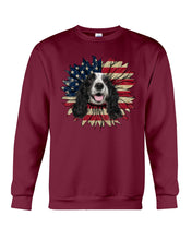 Load image into Gallery viewer, English Cocker Spaniel US Sunflower Gift For Dog Lovers Sweatshirt
