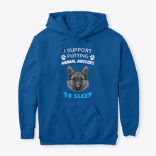 Load image into Gallery viewer, I Support Putting Animal Abusers To Sleep Gift For Dog Lovers Hoodie
