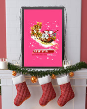 Load image into Gallery viewer, Baseball Xmas Sleigh Loading Gift For Baseball Lovers Vertical Poster
