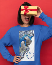 Load image into Gallery viewer, Magical Gray Couple African Parrot Gift For Bird Lovers Unisex Long Sleeve
