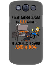 Load image into Gallery viewer, A Man Loves Beer And Dachshund Gift For Dog Lovers Phone case
