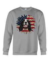 Load image into Gallery viewer, English Cocker Spaniel US Sunflower Gift For Dog Lovers Sweatshirt
