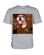 Load image into Gallery viewer, Bulldog In Cool Tote Bag Gift For Dog Lovers Guys V-Neck
