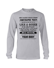 Load image into Gallery viewer, I'm Already Taken By An August Freaking Awesome Man For Birthday Gift Unisex Long Sleeve
