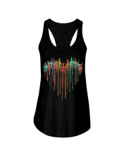 Load image into Gallery viewer, Heart Love Simple Special   Custom Design For Ballet Lovers Ladies Flowy Tank
