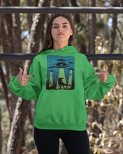 Load image into Gallery viewer, UFA Dinosaur T Rex Sky Full Of Stars Hoodie
