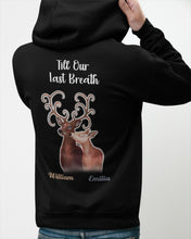 Load image into Gallery viewer, Custom Name Deers Gift For Boyfriend Till Our Last Breath Hoodie
