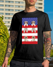 Load image into Gallery viewer, America USA FLag In My Heart Shih Tzu Gift For Dog Lovers Guys Tee
