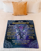 Load image into Gallery viewer, Gift For Granddaughter Hope Love And Light Fleece Blanket
