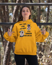 Load image into Gallery viewer, I See Every Morning Is A Schnauzer Who Loves Me Hoodie
