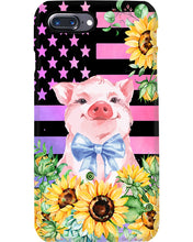 Load image into Gallery viewer, Pig America Flag Sunflower Special Custom Design Phone case
