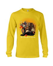 Load image into Gallery viewer, Black Cat Life Is Better With Books Gift For Cat Lovers Unisex Long Sleeve
