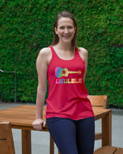 Load image into Gallery viewer, Ukulele Colorful Design Gift For Ukulele Players Ladies Flowy Tank
