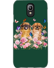 Load image into Gallery viewer, Pekingese With Peonies Gift For Dog Lovers Phone case
