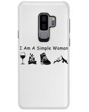 Load image into Gallery viewer, Simple Woman Loves Wine Camping Shoes And Climbing Phone case
