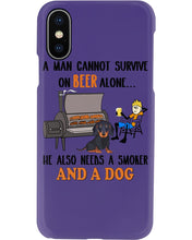 Load image into Gallery viewer, A Man Loves Beer And Dachshund Gift For Dog Lovers Phone case

