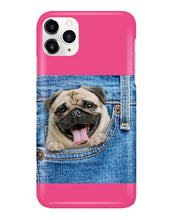 Load image into Gallery viewer, baby Pug In Denim Pocket Gift For Dog Lovers Phone case
