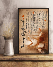 Load image into Gallery viewer, Girlfriend Gift For Boyfriend I Love You With All My Whole Heart Vertical Poster
