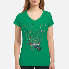 Load image into Gallery viewer, Garden Flying Unique Design Great Gift For Garden Lovers Ladies V-Neck
