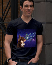 Load image into Gallery viewer, Chihuahua Blue Butterflies Sky Gift For Dog Lovers Guys V-Neck
