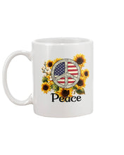 Load image into Gallery viewer, Peace Sign Sunflower Birthday Gift For Girls Mug
