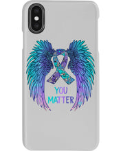 Load image into Gallery viewer, You Matter Ribbon Awareness With Angel Wings Phone case
