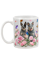 Load image into Gallery viewer, Australian Cattle Dog Butterflies Peony Gift For Dog Lovers Mug
