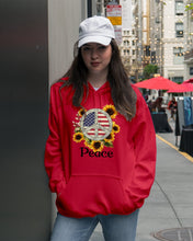 Load image into Gallery viewer, Peace Sign Sunflower Birthday Gift For Girls Hoodie

