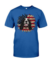 Load image into Gallery viewer, English Cocker Spaniel US Sunflower Gift For Dog Lovers Guys Tee
