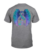 Load image into Gallery viewer, You Matter Ribbon Awareness With Angel Wings Guys Tee
