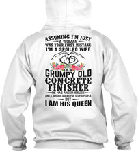 Load image into Gallery viewer, A Spoiled Wife Of Grumpy Old Concrete Finisher Trending For Personalized  Sport Gift Hoodie
