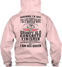 Load image into Gallery viewer, A Spoiled Wife Of Grumpy Old Concrete Finisher Trending For Personalized  Sport Gift Hoodie
