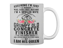 Load image into Gallery viewer, A Spoiled Wife Of Grumpy Old Concrete Finisher Trending For Personalized  Sport Gift Mug
